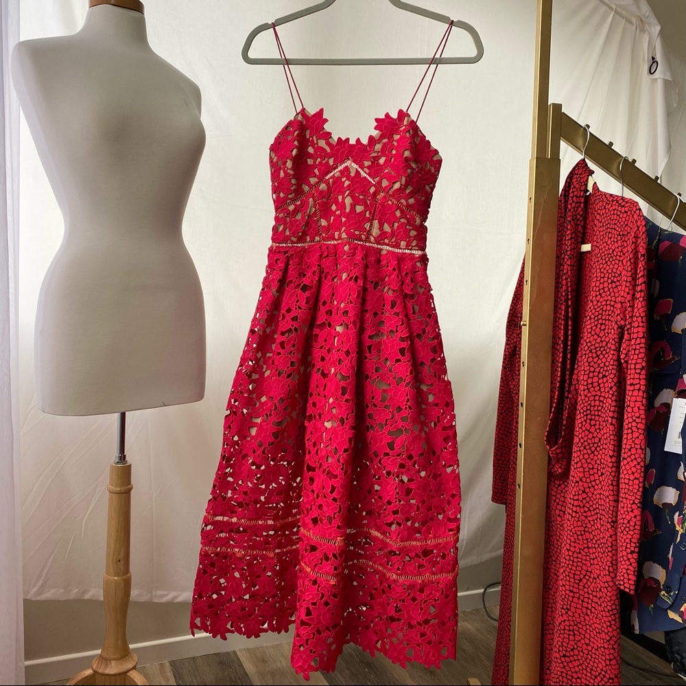 Self Portrait Azaelea midi dress - size US 4